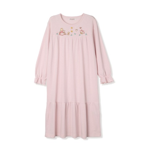 レディース　【シャンブル限定】ルームワンピース（マロンクリーム）
