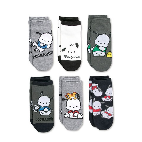 レディース　巾着付靴下6点セット（ポチヤツコ）