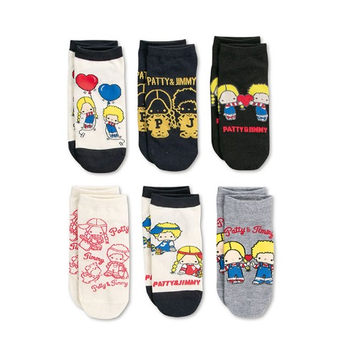 レディース　巾着付靴下6点セット（パテイ＆ジミー）