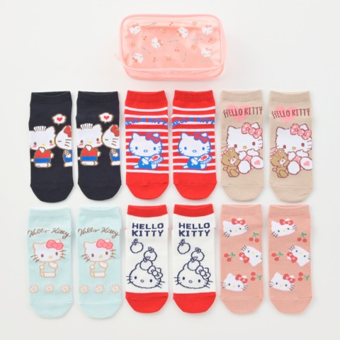 レディース　福袋　靴下6点セット（ハローキティ）
