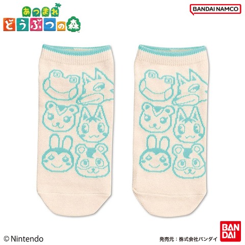 ジュニア　靴下（あつまれ どうぶつの森）