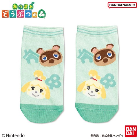ジュニア　靴下（あつまれ どうぶつの森）
