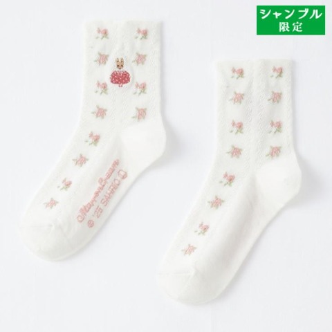 レディース　靴下（マロンクリーム）