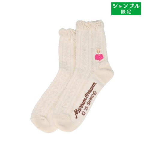 レディース　靴下（マロンクリーム）