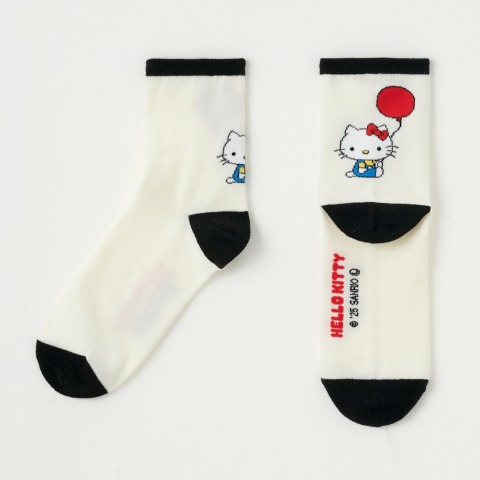 レディース　クルーソックス（ハローキティ）