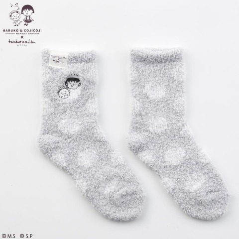 レディース　靴下（まる子とコジコジ×tsukuru&Lin.）