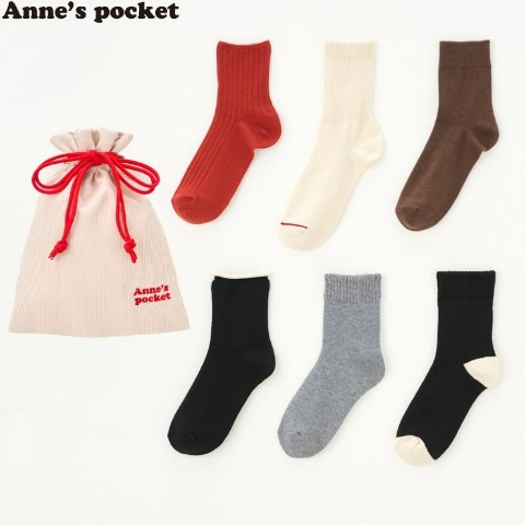 レディース　ハッピーバッグ　Anne's pocket靴下6点セット