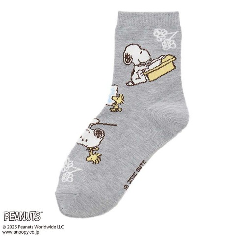レディース　クルーソックス（PEANUTS）