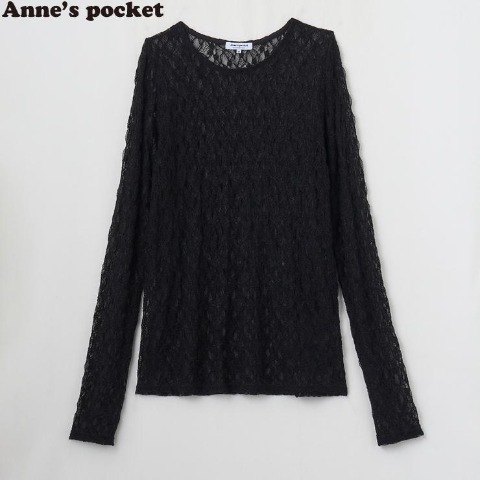 レディース レース長袖Tシャツ (Anne's Pocket)