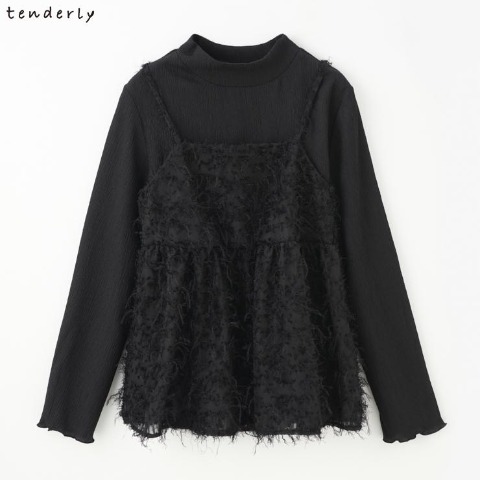 レディース　プルオーバー＋キャミソールセット（tenderly）