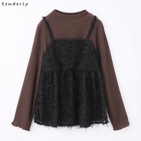 レディース　プルオーバー＋キャミソールセット（tenderly）