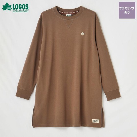 レディース　長袖チュニックプルオーバー（LOGOS）