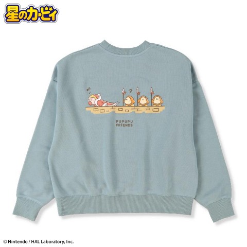 レディース　裏起毛クルーネックトレーナー（星のカービィ）