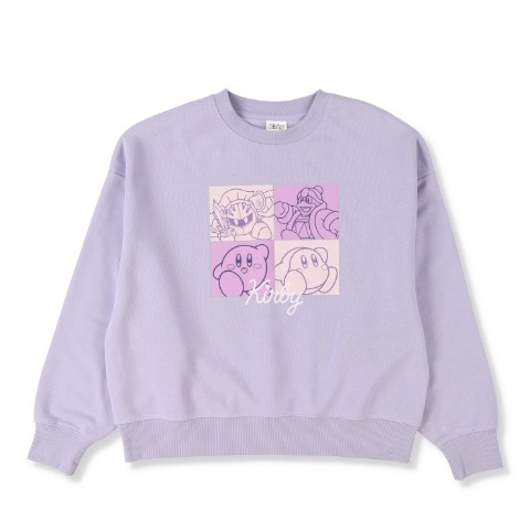 レディース　裏起毛クルーネックトレーナー（星のカービィ）