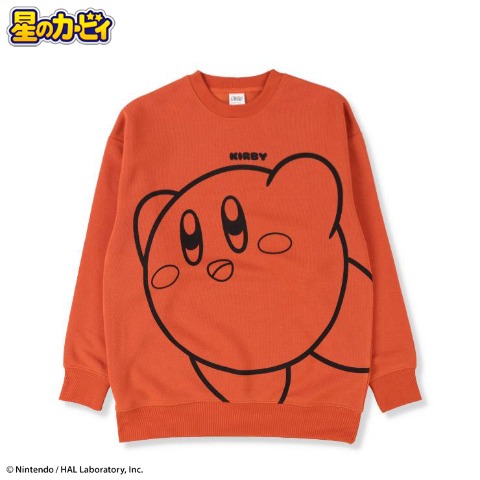 レディース　裏起毛クルーネックトレーナー（星のカービィ）