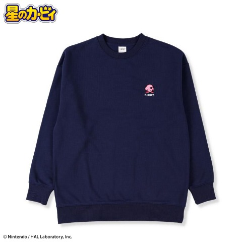 レディース　裏起毛クルーネックトレーナー（星のカービィ）