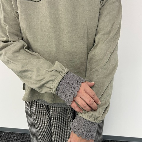 レディース　切り替えプルオーバー（Mushroom）