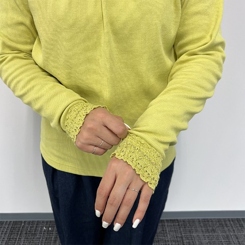 レディース　レースTシャツ（Mushroom）