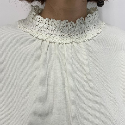 レディース　レースTシャツ（Mushroom）