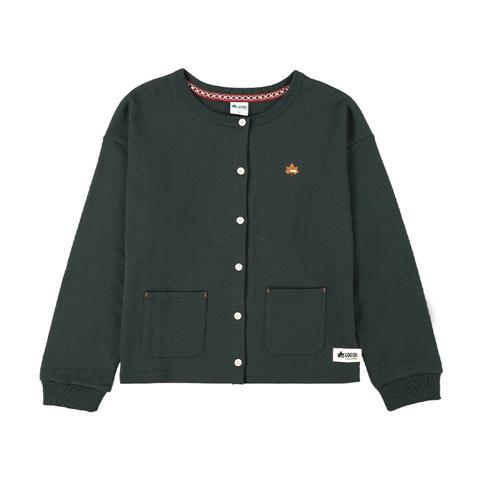 レディース　ワンポイントカーディガン（LOGOS）