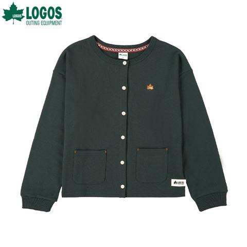 レディース　ワンポイントカーディガン（LOGOS）