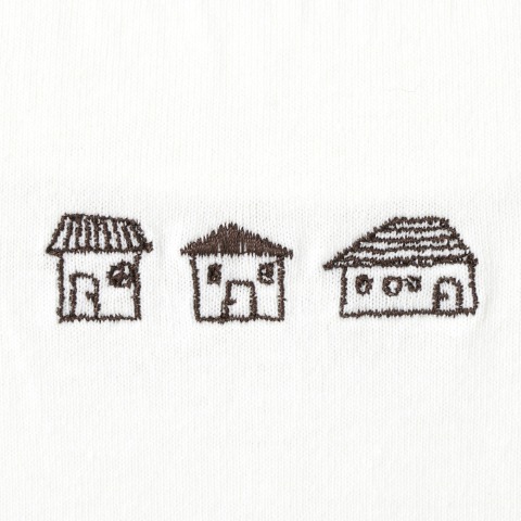 レディース　刺しゅうTシャツ（Mushroom)
