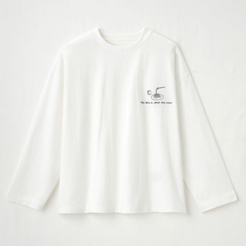 レディース　刺しゅうTシャツ（Mushroom)