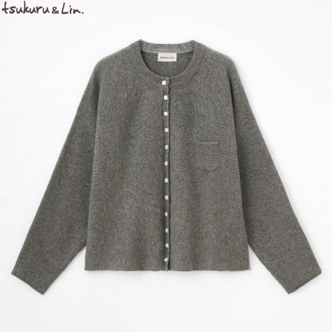 レディース　多ボタンニットカーディガン（tsukuru&Lin.）