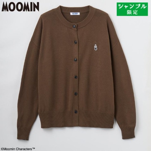 レディース　刺繍ワッペンカーディガン（ムーミン）