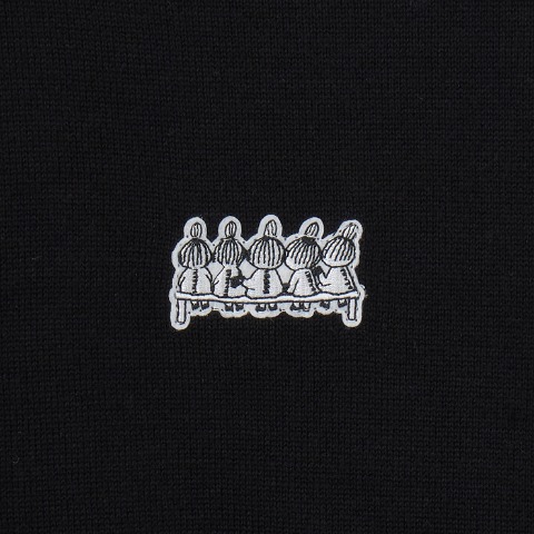 レディース　刺繍ワッペンカーディガン（ムーミン）