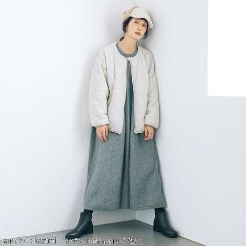 レディース　Aラインニットワンピース（tsukuru&Lin.）