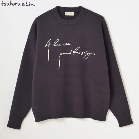 レディース　ロゴニットプルオーバー（tsukuru&Lin.）