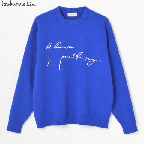 レディース　ロゴニットプルオーバー（tsukuru&Lin.）