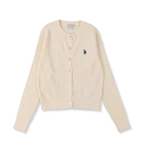 レディース　ケーブルカーディガン（U.S. POLO ASSN.）