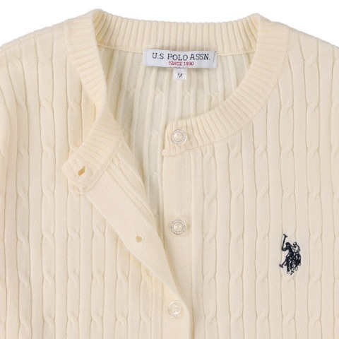 レディース　ケーブルカーディガン（U.S. POLO ASSN.）