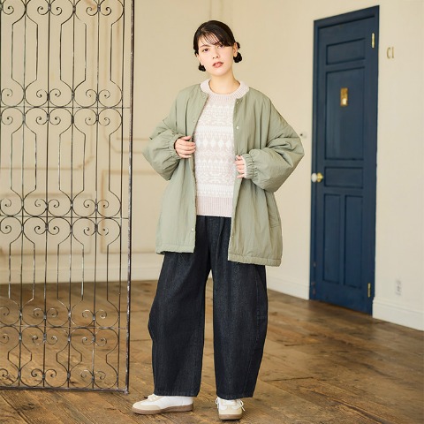 レディース　ジャカードニットプルオーバー（tenderly）