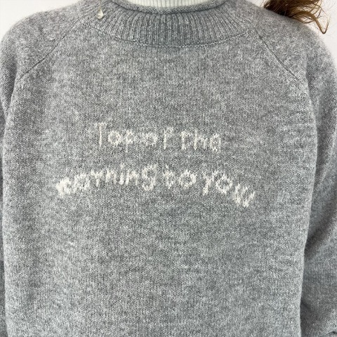 レディース　ロゴジャカードニットプルオーバー（Mushroom）