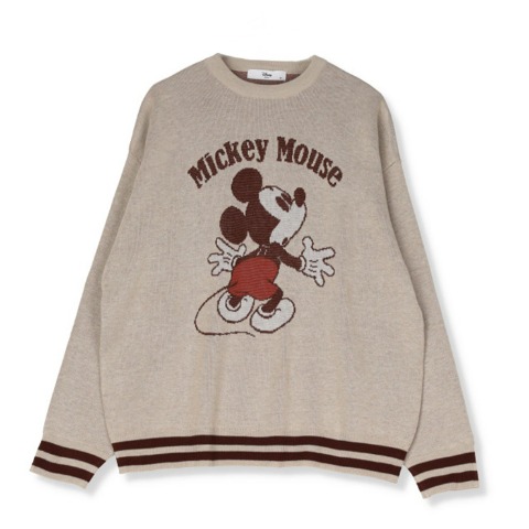 レディース　ジャカードニット（ミッキーマウス）