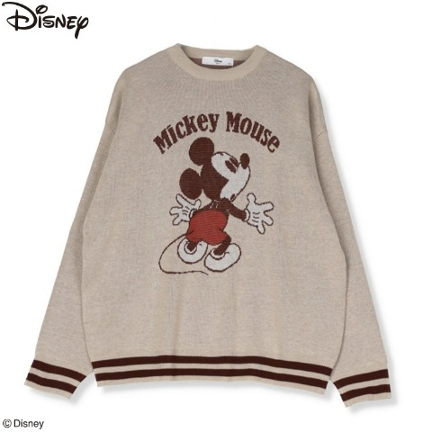 レディース　ジャカードニット（ミッキーマウス）