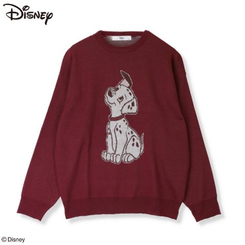 レディース　ジャカードニット（101匹わんちゃん）