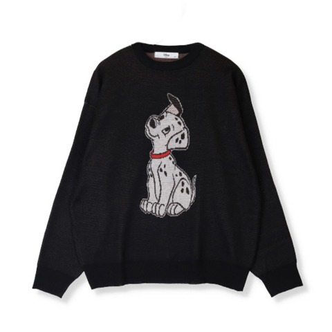 レディース　ジャカードニット（101匹わんちゃん）