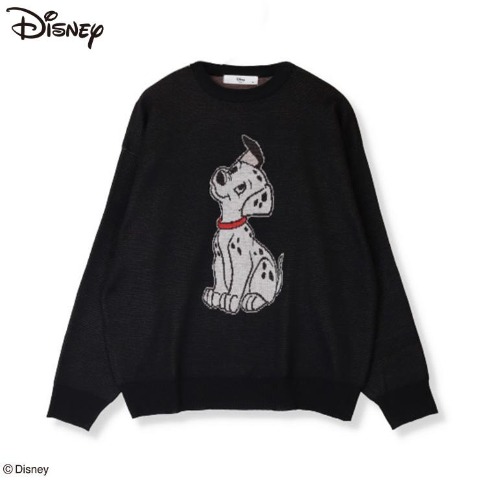 レディース　ジャカードニット（101匹わんちゃん）