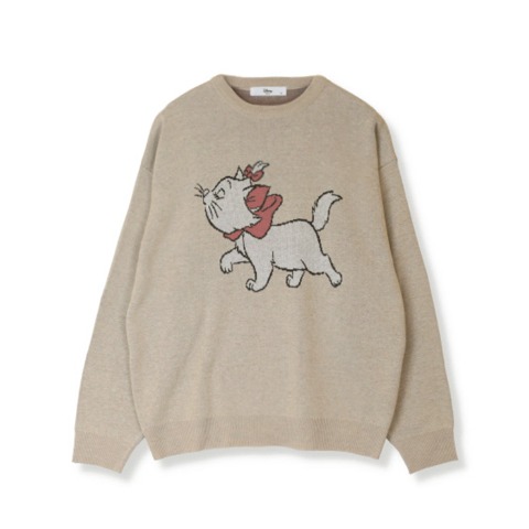 レディース　ジャカードニット（おしゃれキャット）