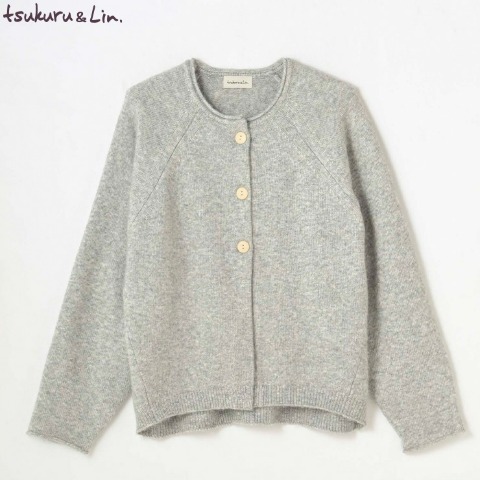 レディース　ラグランニットカーディガン(tsukuru&Lin.)