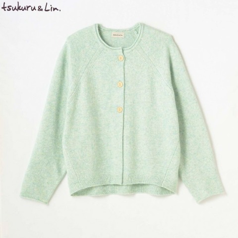 レディース　ラグランニットカーディガン(tsukuru&Lin.)