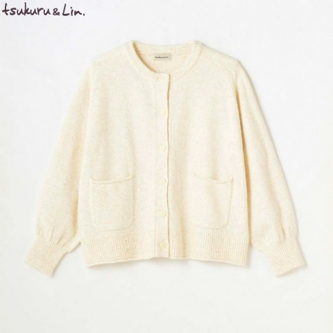 レディース　ポケット付ニットカーディガン(tsukuru&Lin.)