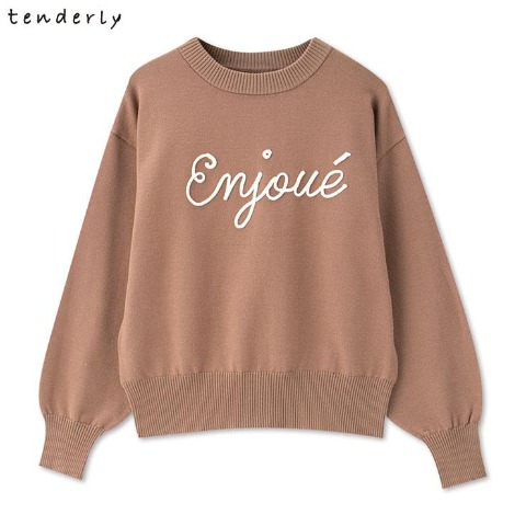 レディース　ロゴニットプルオーバー（tenderly）