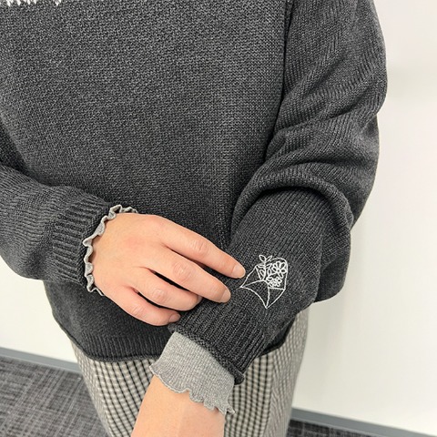 レディース　ロゴニットプルオーバー（Mushroom）