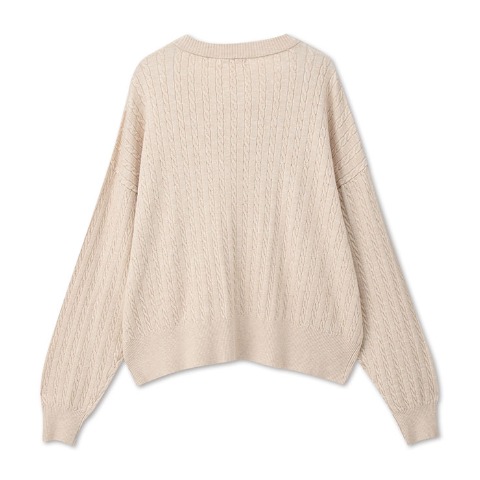 レディース　ケーブルニットカーディガン（ムーミン）