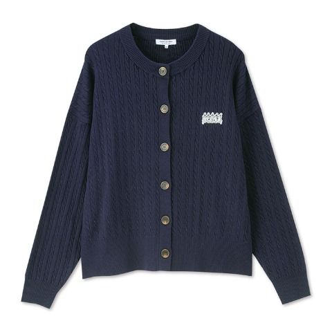 レディース　ケーブルニットカーディガン（ムーミン）